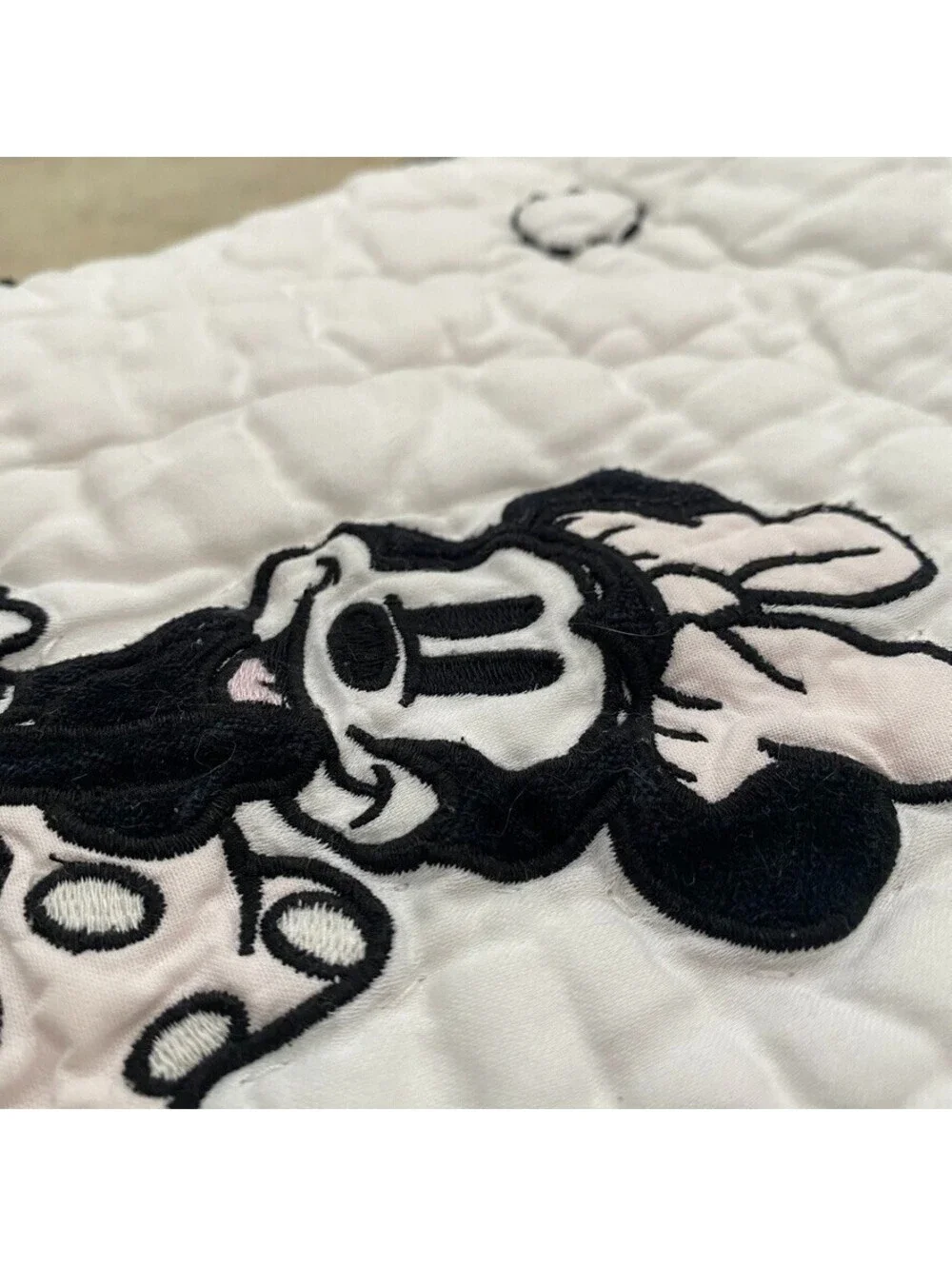 Pottery Barn Kids Disney Mickey Mouse Baby Quilt Multi Toddler 46